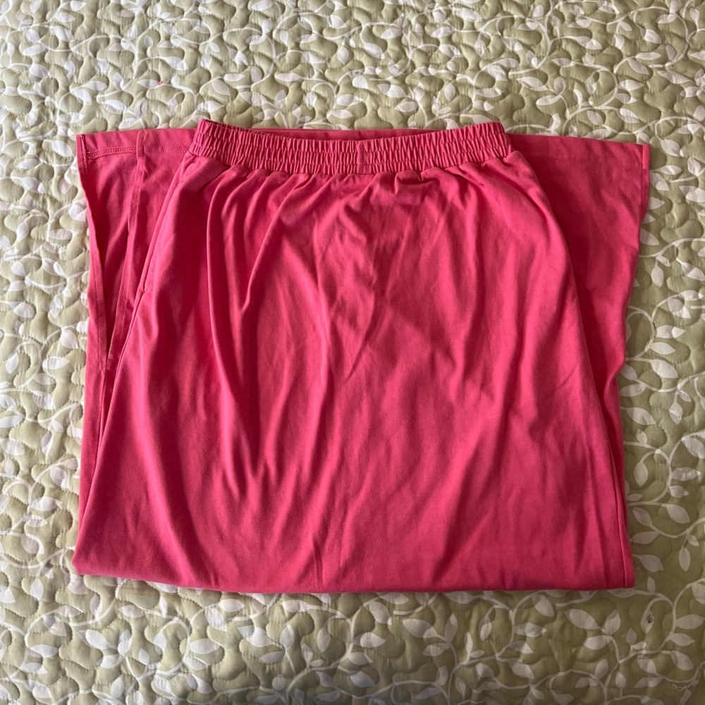 Pink maxi skirt (small)